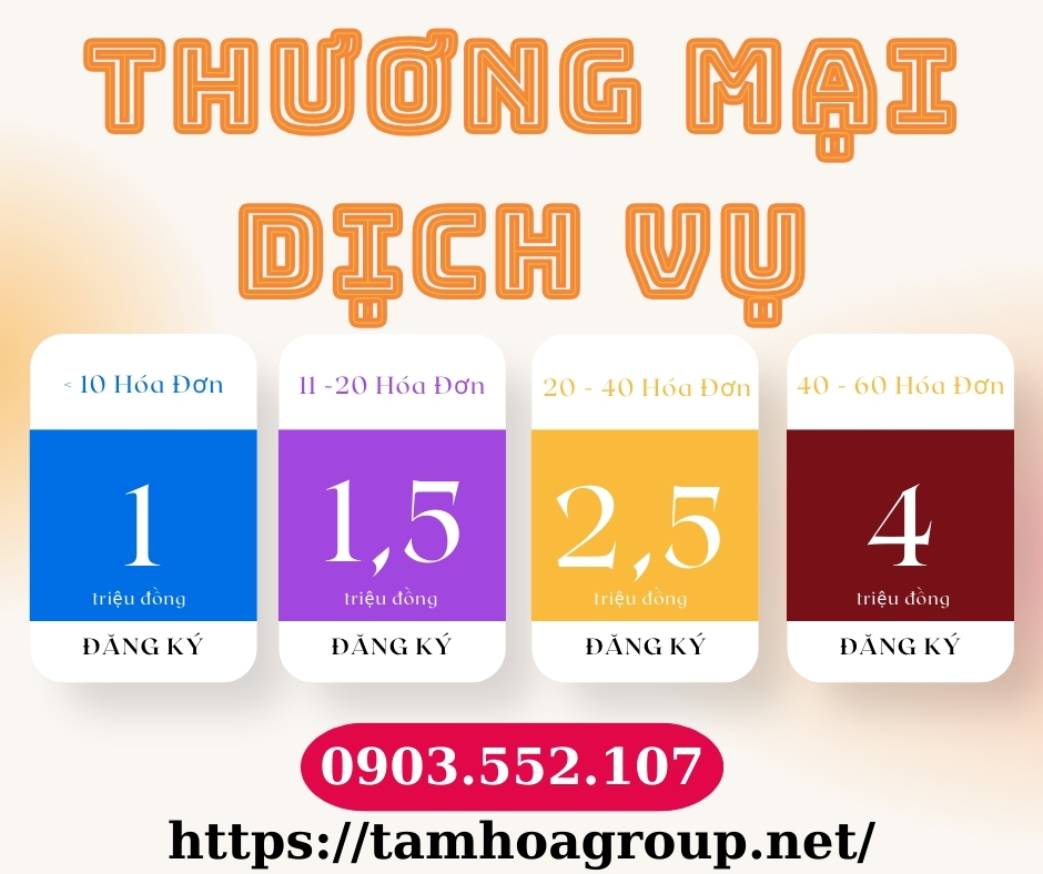 Bảng Giá Dịch Vụ Kế Toán Thương Mại - Dịch Vụ